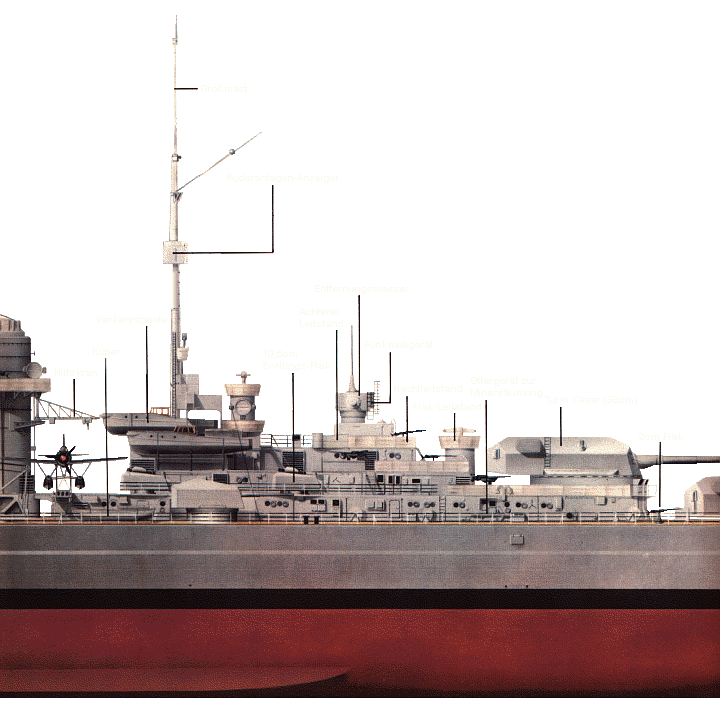 Das Mittelschiff(2) der Bismarck