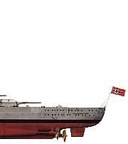 Zum Heck der Bismarck (45KB)